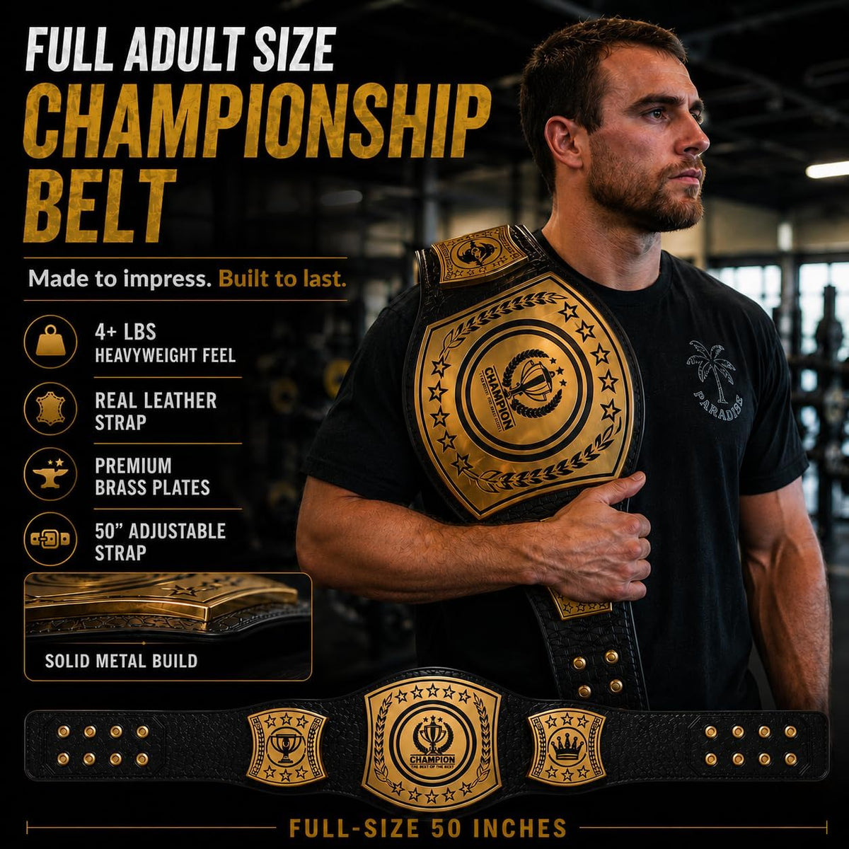 Customized Championship Belt – Personalized Title Belt