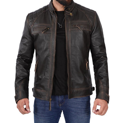 Wholesale Premium Leather Motorcycle Jacket | Custom Unisex Fashion Jacket | OEM & Private Label