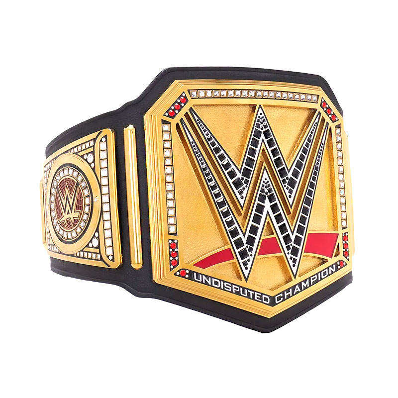 Championship Leather Belt with Brass Plates – Premium Wrestling & Award Belt