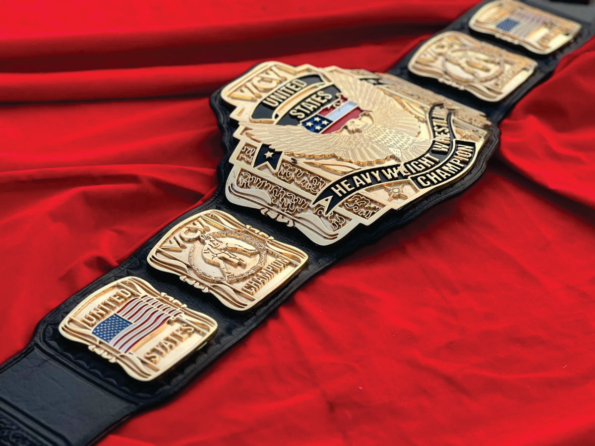 United States Heavyweight Wrestling Championship Belt – Professional CNC Replica