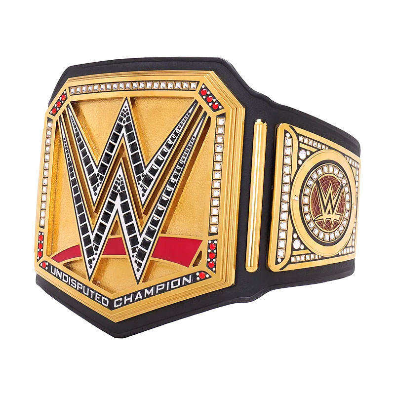 Championship Leather Belt with Brass Plates – Premium Wrestling & Award Belt