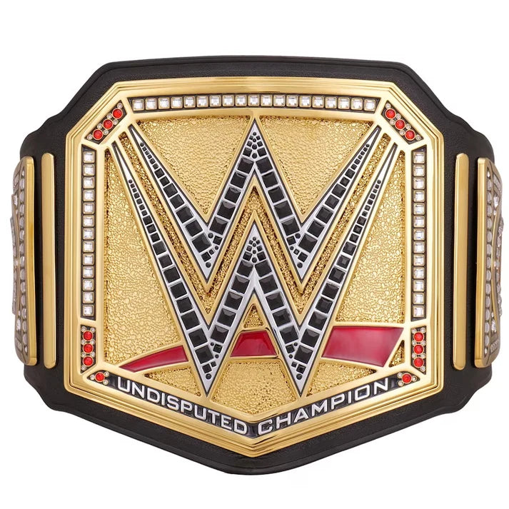 Championship Leather Belt with Brass Plates – Premium Wrestling & Award Belt