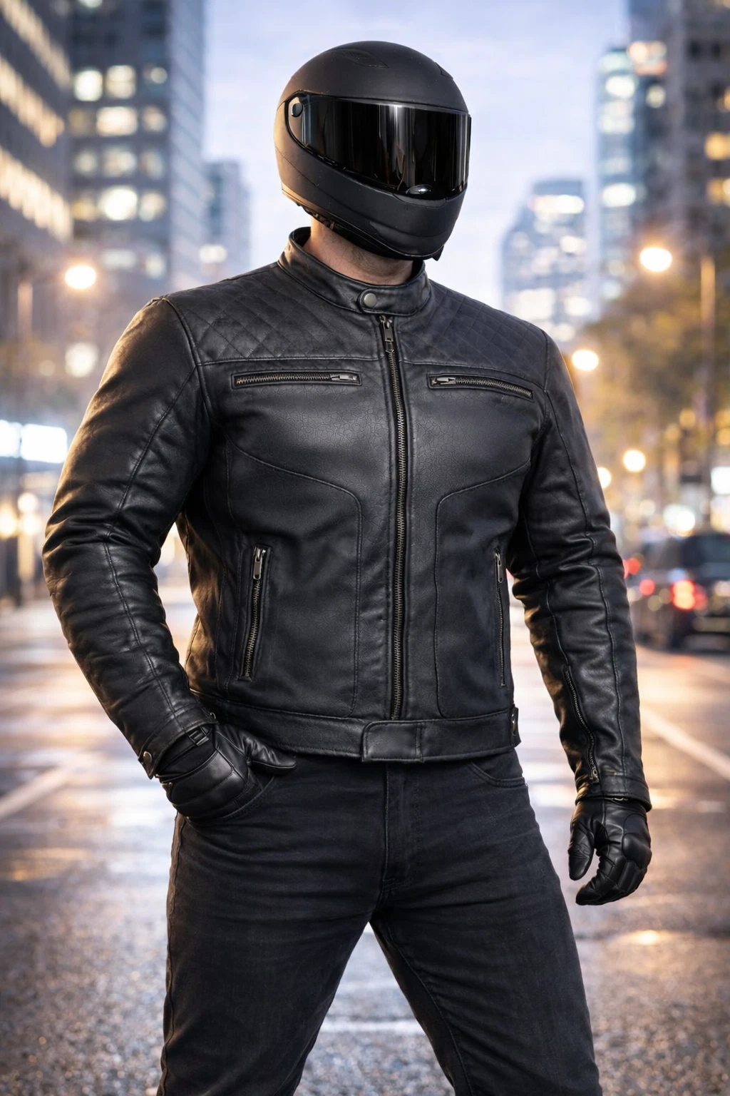 Classic Genuine Leather Jacket – Rugged & Stylish