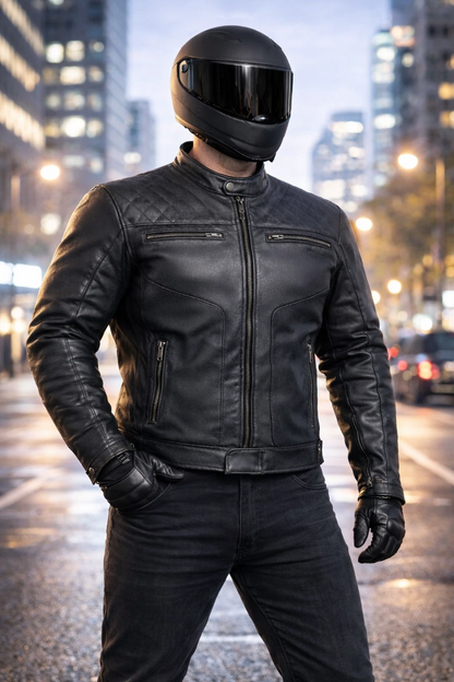 Classic Genuine Leather Jacket – Rugged & Stylish