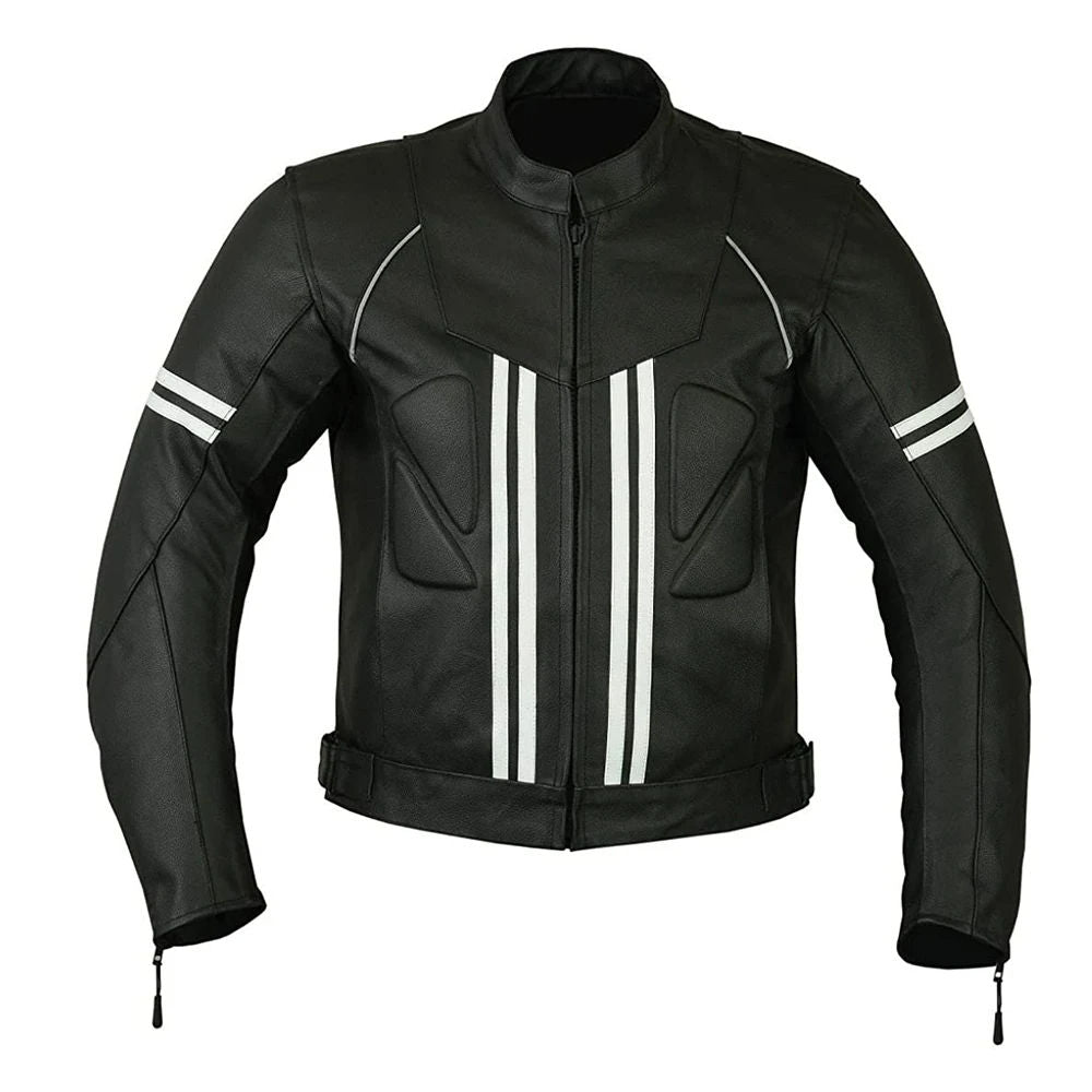 Custom-Made Men’s Genuine Leather Motorcycle Jacket | Premium Quality, Personalized Design & Wholesale Manufacturer