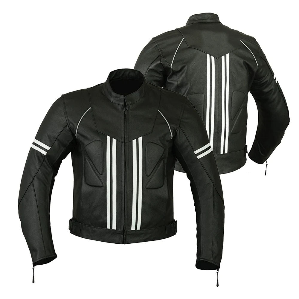 Custom-Made Men’s Genuine Leather Motorcycle Jacket | Premium Quality, Personalized Design & Wholesale Manufacturer