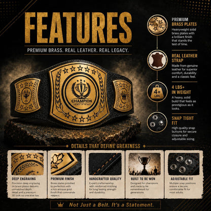Customized Championship Belt – Personalized Title Belt
