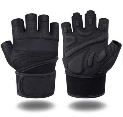 Premium Fitness Training Gloves – Half-Finger Padded Grip & Wrist Support