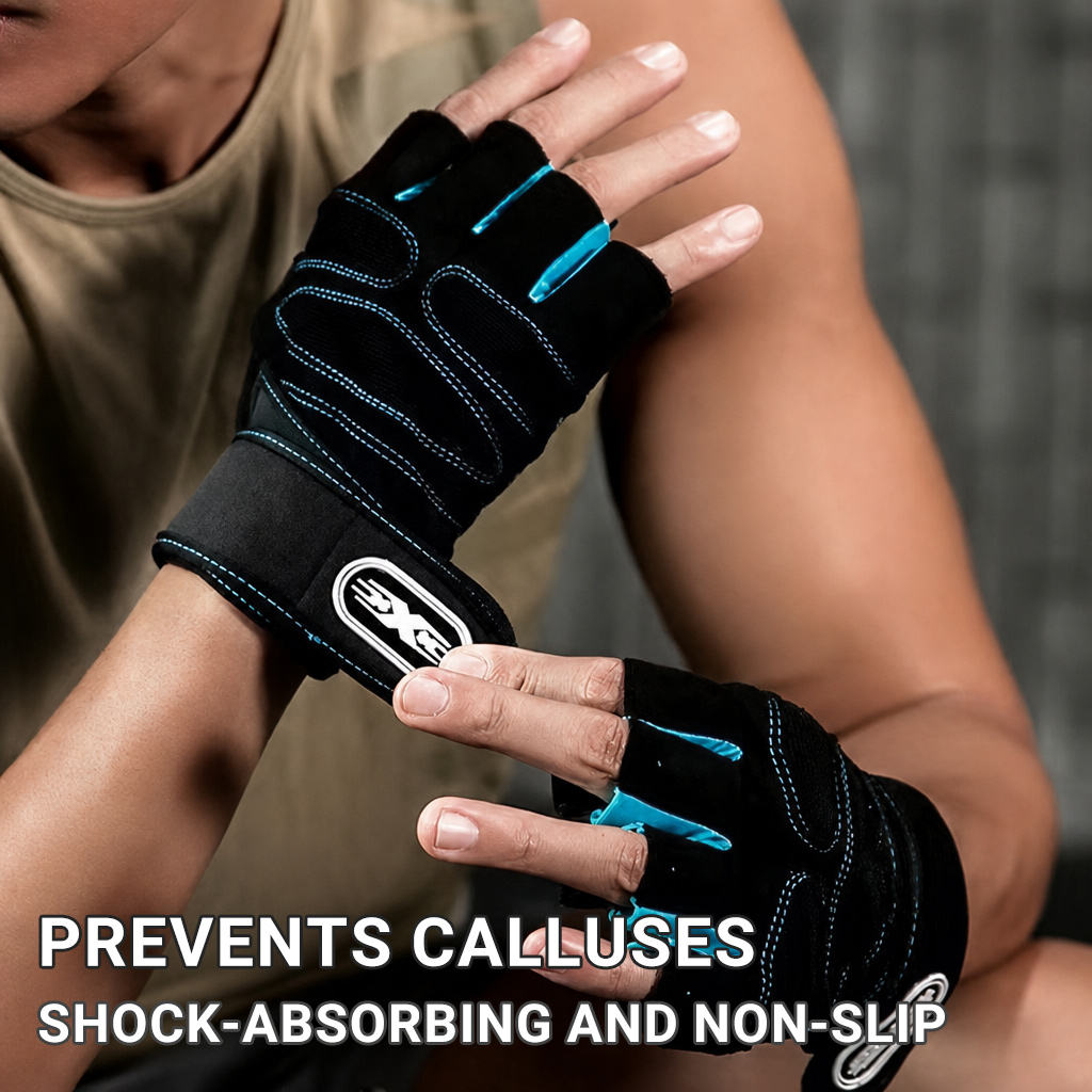 Premium Half-Finger Gym & Weightlifting Gloves
