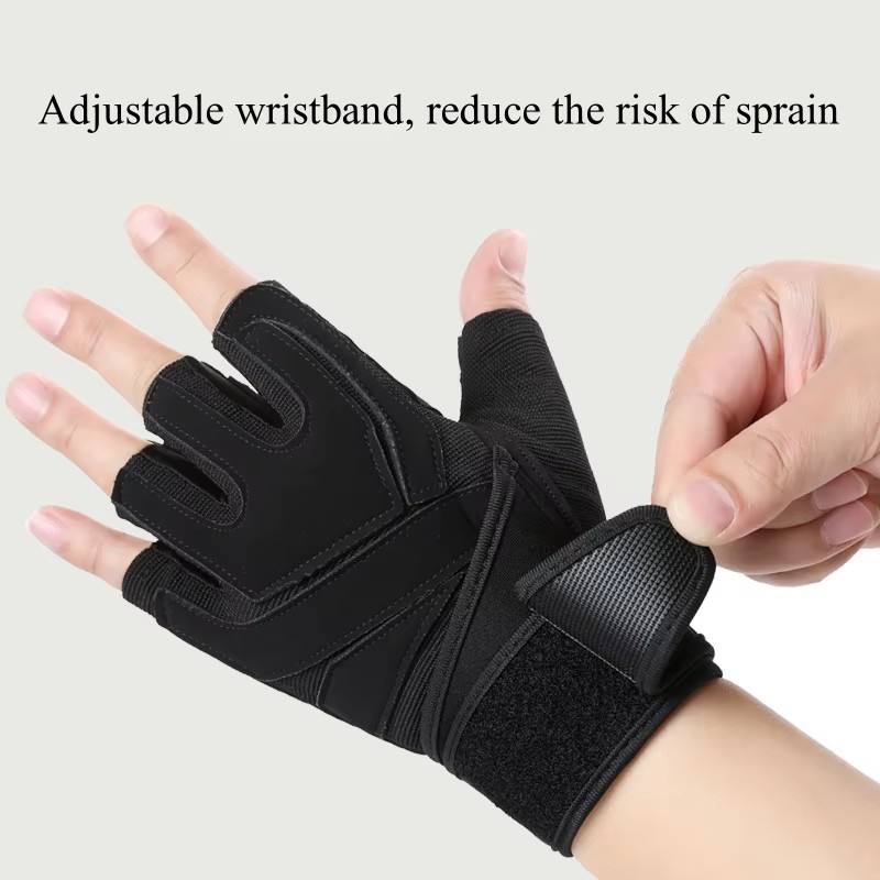 Half-Finger Workout & Weightlifting Gloves