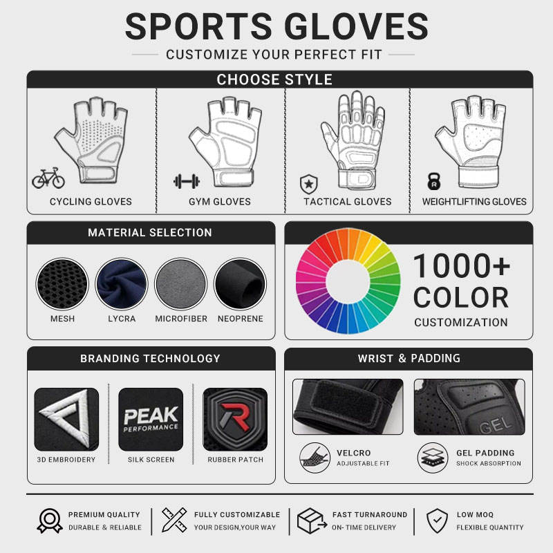 Premium Half-Finger Gym & Weightlifting Gloves