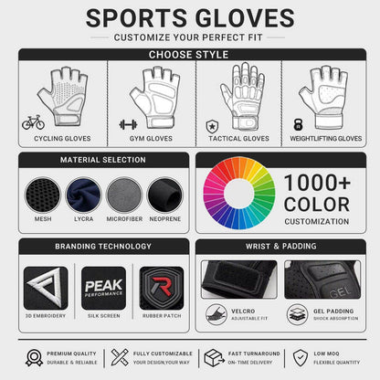 Premium Half-Finger Gym & Weightlifting Gloves
