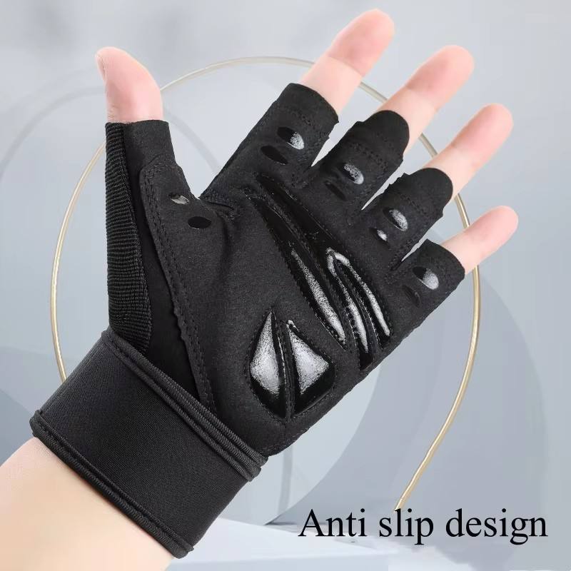 Half-Finger Workout & Weightlifting Gloves