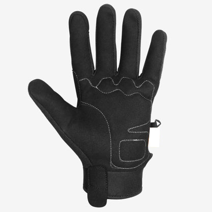 Men’s Motorcycle Gloves, Touchscreen Riding Gloves, Black Synthetic Leather Protective Gloves for Motorbike, Cycling, Scooter & Biking